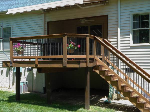 Black Locust Covered Deck 