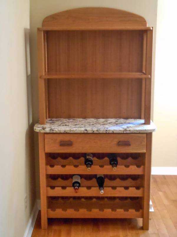 Cherry / Marble Wine Rack 